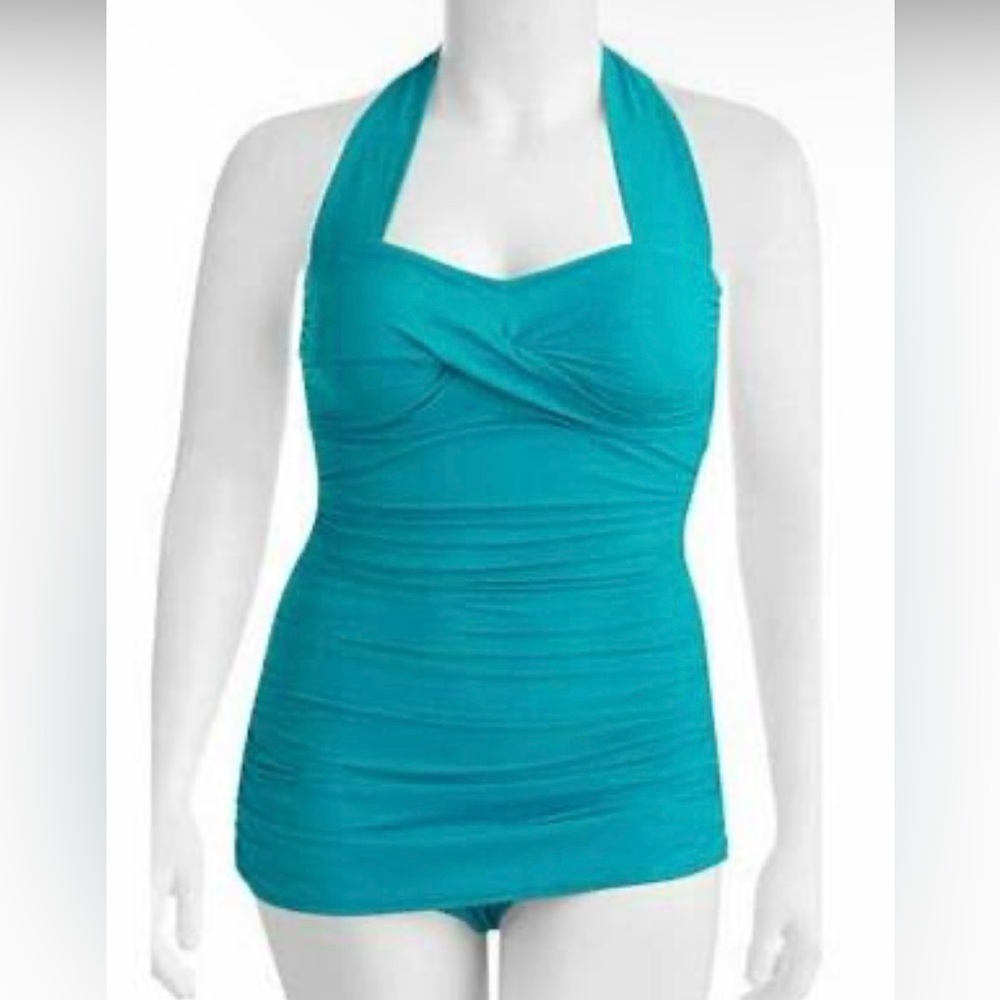 Suddenly Slim by Catalina Bathingsuit. Medium (8-10). Teal. VGUC!